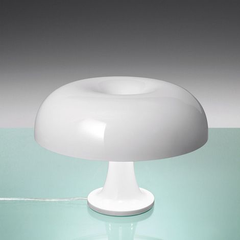 Lampe à poser 39060A – blanche – Hauteur 223mm – Culot E14 – Puissance 20W – Diffusion lumineuse directe – Artemide (1/2)