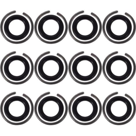 Bagues De Retenue pour Clé À Chocs : 12 Ensemble 1/2 Bague De Retenue pour Clé À Chocs avec Joint Torique pour À Pneumatique
