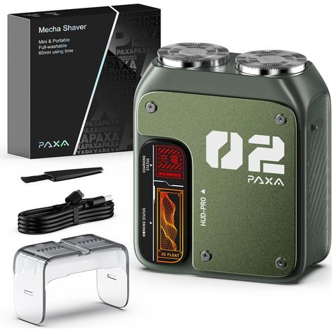 Men's Electric Shaver, Mini Rotary Electric Shaver, 9000RPM, IPX7 Wet (1/5)