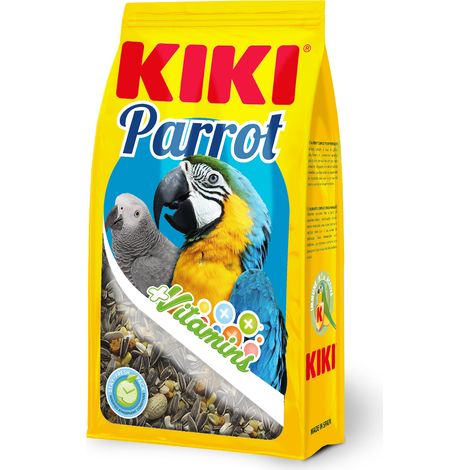 Aliment complet Kiki pour perroquets et perruches - Régime alimentaire équilibré pour perroquets et perruches
