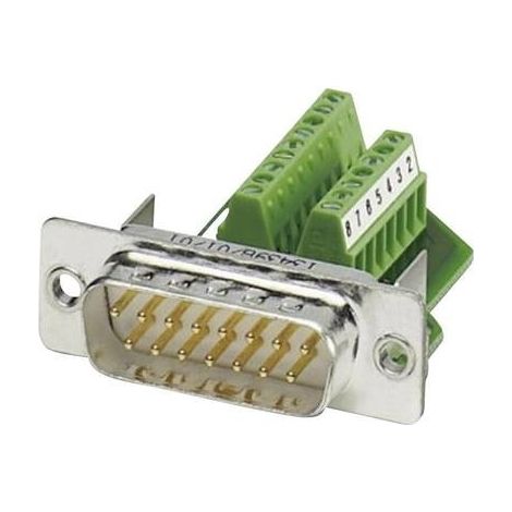 Phoenix Contact VS-15-ST-DSUB/16-MPT-0,5 1688078 Spina SUB-D 180 ° Numero Poli (num): 15 A vite 1 pz. (1/2)