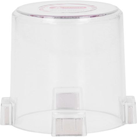 Ortviai Couvre-bouton d'arrêt d'urgence magnétique rond transparent en PC – Modèle BD-H01-9