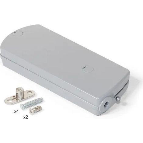 Emuca Mecanismo Microwinch gris para puertas abatibles