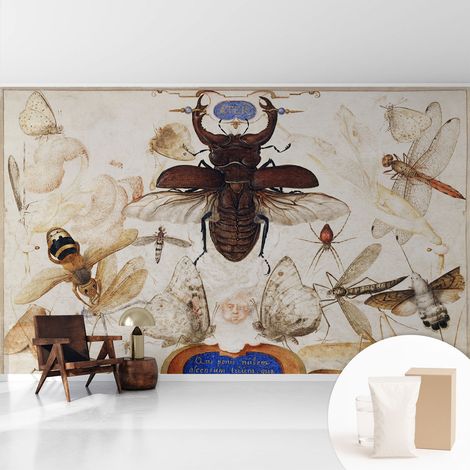 Newroom Tapete Dekorative Vliestapete mit Kleber Modern für Wohnzimmer Schlafzimmer Natürliche Harmonie 416x254 cm (1/5)