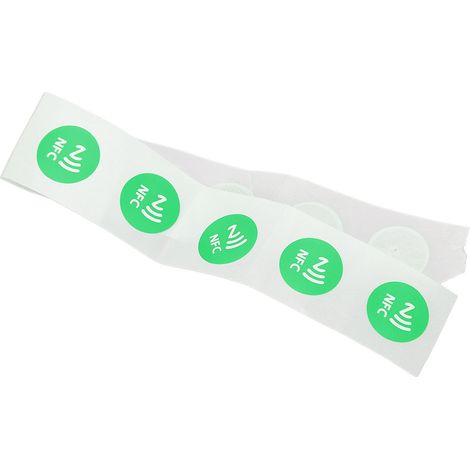 Lot de 30 Étiquettes NFC Vertes 504 Octets Mémoire Programmables pour TagMo, Amiibo et Smartphones (1/5)