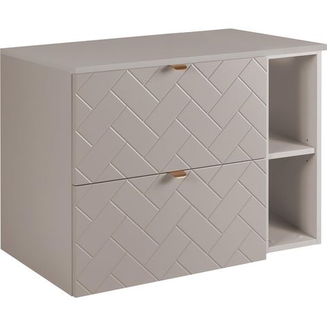 Mobile da bagno, Cashmere, 80 x 57 x 46 cm, Maniglie Dorate (1/5)