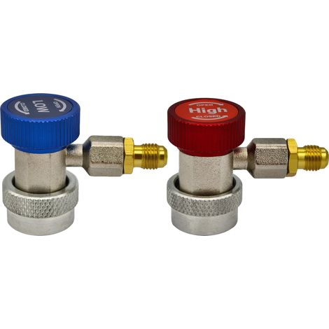 Adaptador para inyector de gas, presión ajustable, mecanismo de liberación rápida, SET (1/2)