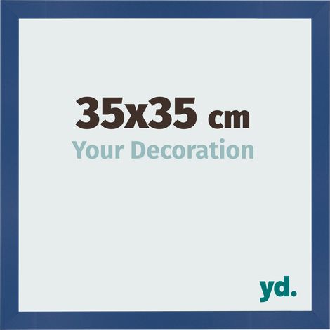 yd. - Cadre photo 35x35 - Bleu Fonce - MDF - Bologna