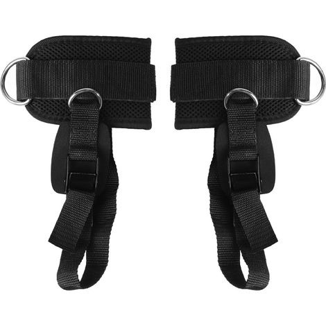 Sangles de cheville ajustables pour appareils de câble, support D-Ring avec boucle pour protection et fitness (1/5)