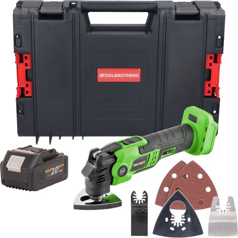 Procraft PMT22bb Akku Multifunktionswerkzeug 20 V Brushless + 1x Akku 4,0 Ah + RHINO Toolcase - ohne Ladegerät (1/5)