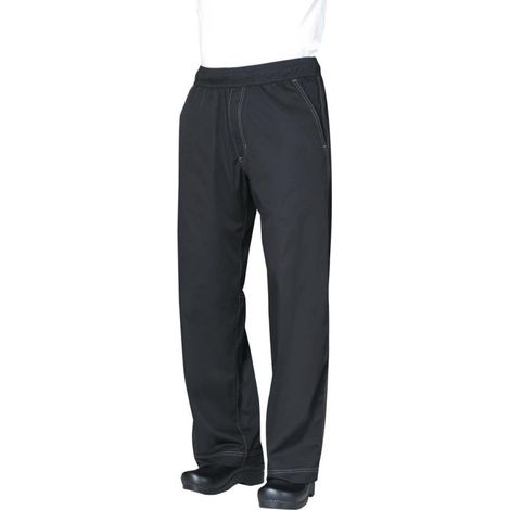 Pantalon de cuisine mixte Baggy Chef Works noir L