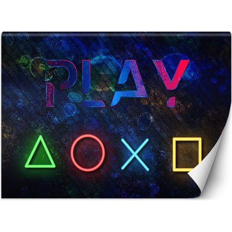 Fototapete Knöpfe für den Controller und Spielbeschriftung 100x70 cm (1/5)