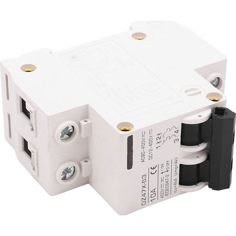 2-poliger 10-A-400-V-AC/DC-Leistungsschalter mit Differenzialschutzschalter für Haus-Solaranlagen (1/5)