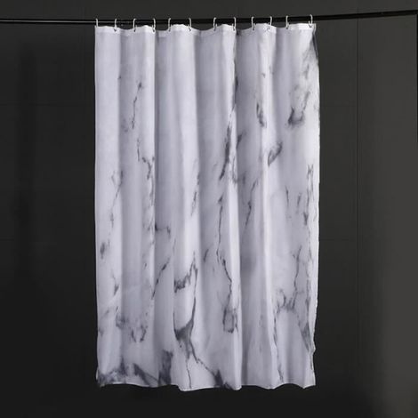Rideau de douche - - Marbre - Polyester - 180x200CM - Accessoires salle de bain (1/4)