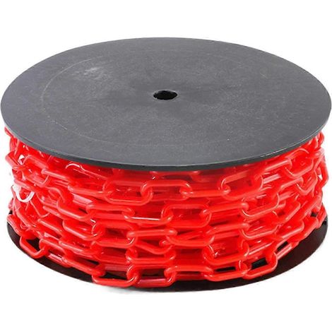 Chaîne de sécurité haute visibilité en plastique PP, allée et événements (rouge), facile à couper, pour parking (1/5)