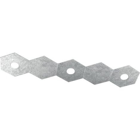 Plafoniera Moderna 5 Moduli Hexagon Metallo Foglia Argento 3 Luci Led 12X3W (1/5)