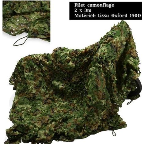 Filet de Camouflage - MIL - Grande Taille - 2 x 3m - Imperméable - Résistant à la Pourriture (1/4)