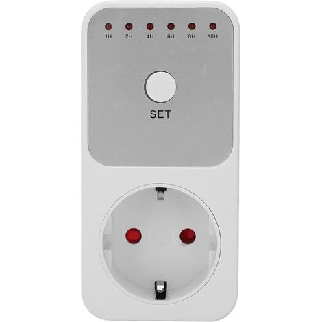 Lntyq Minuterie prise de courant interrupteur Plugin compte à rebours minuterie interrupteur contrleur prise ue 230V (1/5)