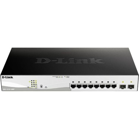 Switch réseau RJ45/SFP D-Link DGS-1210-10MP/E 8+2 ports 20 GBit/s fonction PoE X596592 (1/3)