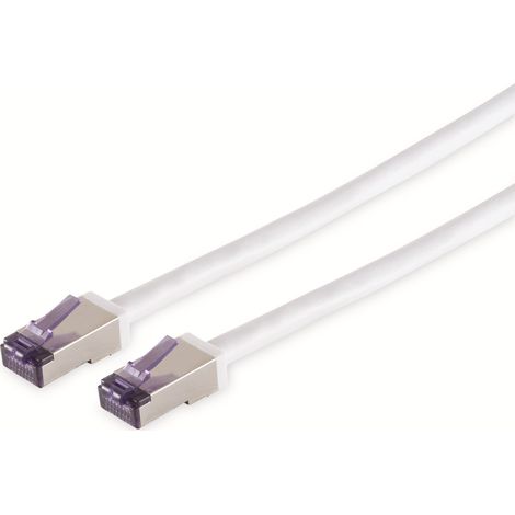 SMART-MULTIMEDIA Câble réseau CAT.6a Superflex, S/FTP, blanc, 3,0m
