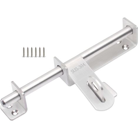 Verrous coulissants en acier inoxydable pour porte de jardin robuste et porte coulissante en acier inoxydable (1/5)
