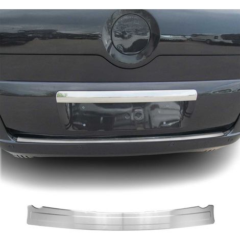 Protection Seuil de Pare-Chocs Arrière Compatible avec Citroen Nemo 2008-2016, Couverture de Seuil de Coffre, Bande Seuil de Chargement, Style élégant, en Acier INOX Chromé Brossé