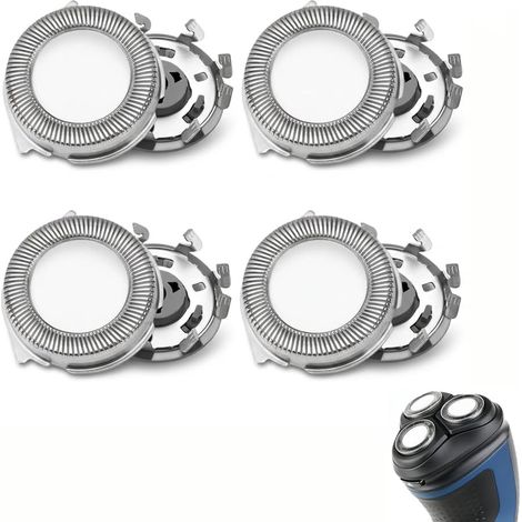 SH30 SH50 Tête Rasoir De Remplacement, Lames Rasage Pour Rasoir Électrique Homme, Compatible Avec Series 3000 2000 1000 S1020 S1050 S1060 AT8xx PT8xx, Accessoire Rasage 3 Unités (1/5)