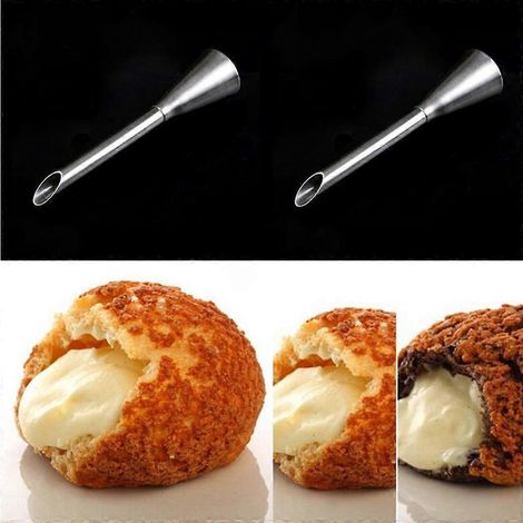 Embouts de douille en acier inoxydable pour décorer les longs gâteaux à la crème fouettée. (1/4)