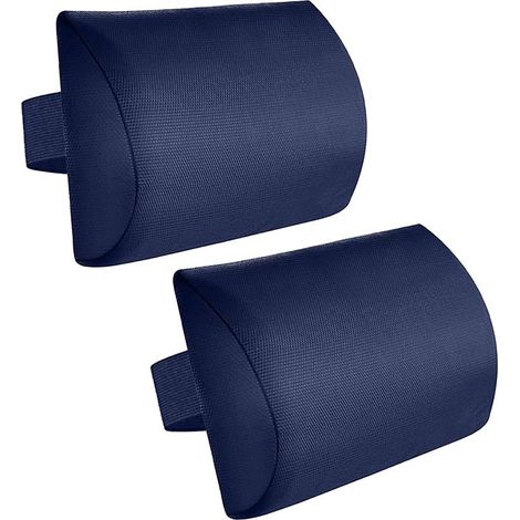 Coussin Appui-tête - 1 Pièce - Tissu Teslin - Réglable Et Séchage Rapide - Pour Chaise Longue Jardin - Noir (1/5)