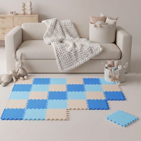 27 Teile Baby Kinder Puzzlematte ab Null - 30x30 Puzzle Spielmatte Krabbelmatte (1/5)