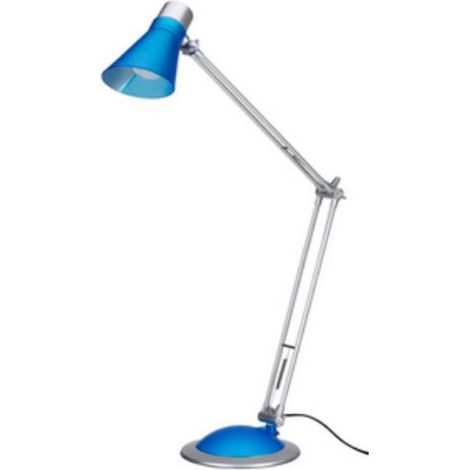 Lampada Scrittoio Scrivania Lampadina Led Inclusa E27 6w Cm 65 H  Giunto A Molla