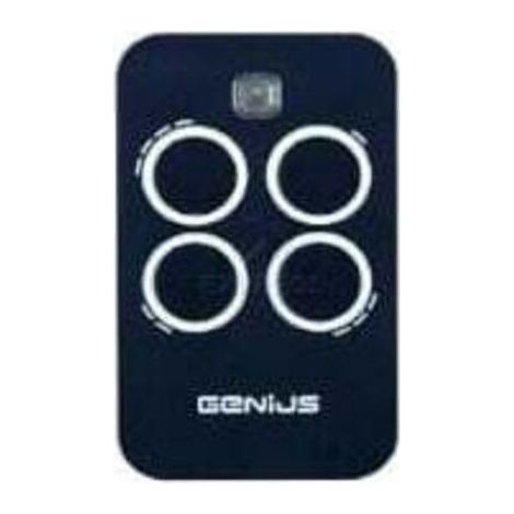 Télécommande GENIUS ECHO TX4 – Fréquence 433.92 MHz – Programmation directe dans le récepteur – Compatible avec dispositifs domotiques (1/3)