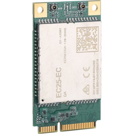 Module de communication 4G LTE Mini PCIe 150 Mbps EC25-EC pour la zone EMEA / Corée / Thaïlande / Inde (1/5)