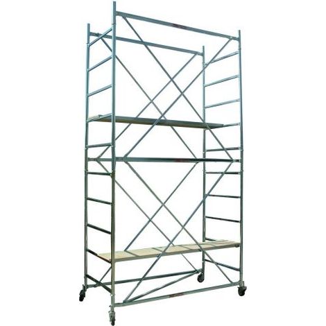 Trabattello in acciaio zincato Grim 76x165 cm h 370 cm