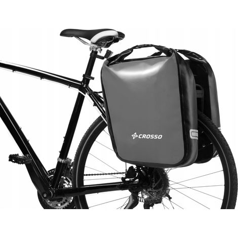 Borse laterali per bicicletta Crosso Dry 60  Sistema Crosso  Grigio (1/5)