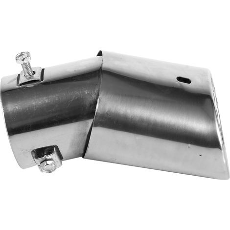 Embout d'échappement rond universel en acier inoxydable pour voiture - Tube de sortie arrière chromé, finition de pot d'échappement, 1 pièce (1/5)