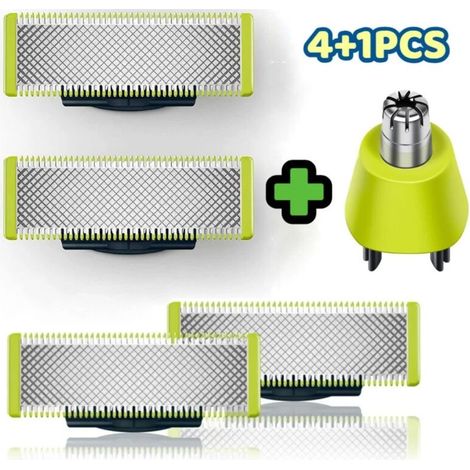 For OneBlade Razor Blade Compatible with OneBlade Replacement Pro Blades for Men, 4 + 1 pack (1/5)
