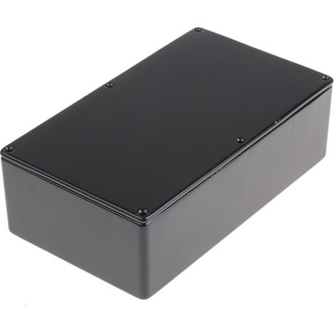 Boîtier RS PRO en Fonte d'aluminium, 191.6 x 111.6 x 60.5mm, Noir IP54, Blindé ( Prix pour 1 ) (1/3)