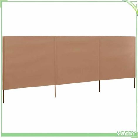 Paravent 3 panneaux - FAFEICY - 47143 - Tissu non tissé 100% polyester - Structure bois massif - 400 x 80 cm (1/5)