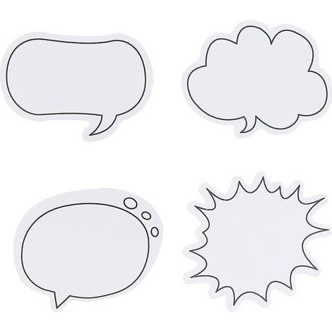 120 feuilles Notes collantes en 4 formes de dialogue - Notes collantes pour animaux mignons pour l'école, le bureau et l'utilisation polyvalente (1/5)