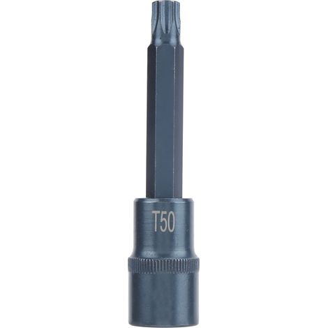 Lot d'embouts étoile en acier allié S2 pour visseuse électrique, outil de quincaillerie bleui 1/2x100mm T50 (1/5)