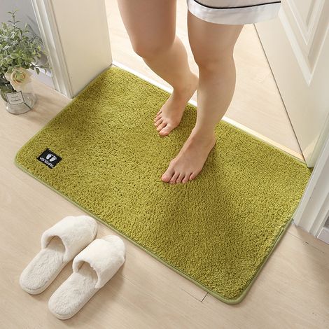 Tapis de bain absorbant à mousse à mémoire de forme, épais antidérapant, tapis d'entrée pour salle de bain, cuisine, couloir et vestibule