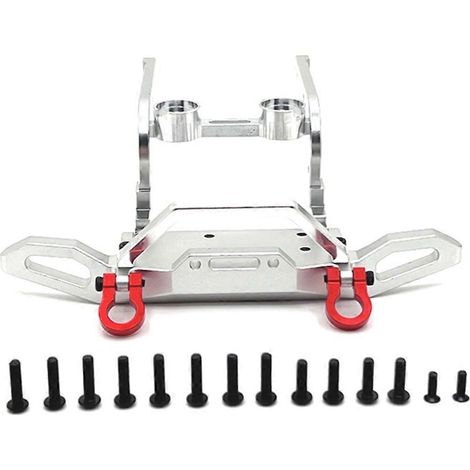 Verbesserter Frontstoßstangensatz für silbernes RC-Auto