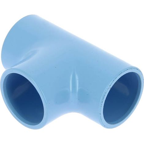 Té 90° PVC bleu air comprimé femelle-femelle Ø32