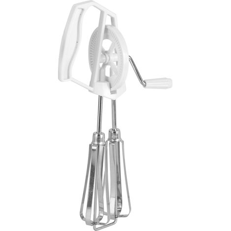 Batteur à œufs manuel en acier inoxydable pour cuisine domestique, fouet à main multifonction (1/5)