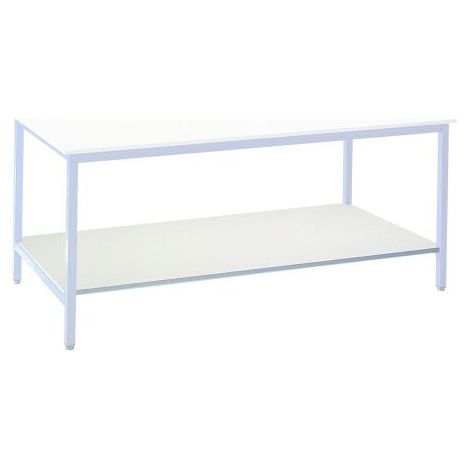 Plateau d'atelier inférieur L 200 x P 100 cm pour poste de travail debout - Maxiburo