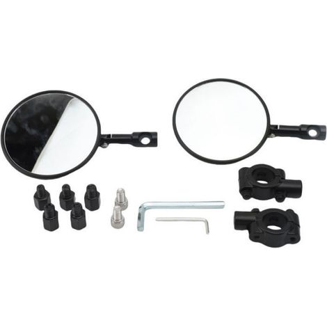 Rétroviseur Moto - Embout De Guidon 7/8 Pouces - Universel Pour Moto Scooter Quad ATV - 10 Cm - 1 Paire (1/2)