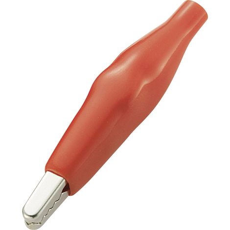 TRU COMPONENTS TC-ACR1RD203 Krokodilklemme Rot Klemmbereich max.: 3 mm Länge: 35 mm 1 St.