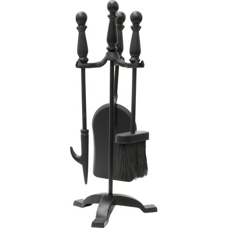 Colchester Contemporary Fireside Companion Set, Black (1/4)