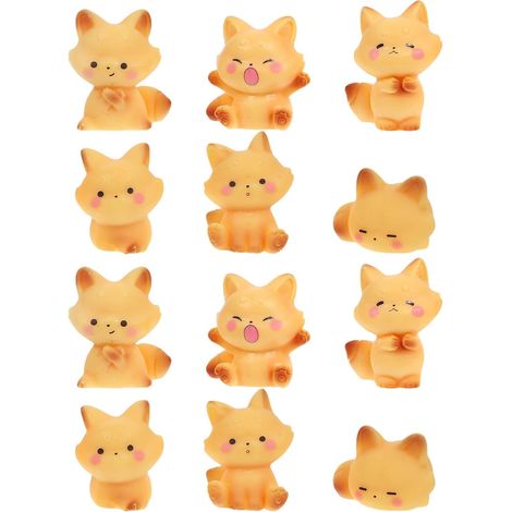 Stücke Teiliges Niedliche Resin Fuchsfiguren Fein